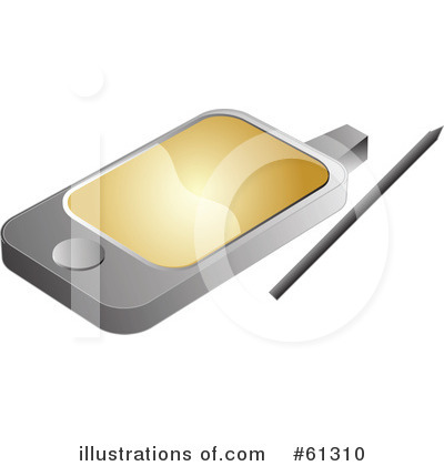 Royalty-Free (RF) Pda Clipart Illustration by Kheng Guan Toh - Stock Sample #61310