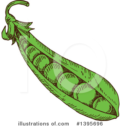 Royalty-Free (RF) Pea Clipart Illustration by Vector Tradition SM - Stock Sample #1395696