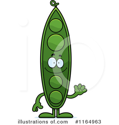 Royalty-Free (RF) Pea Pod Clipart Illustration by Cory Thoman - Stock Sample #1164963