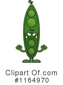 Pea Pod Clipart #1164970 by Cory Thoman