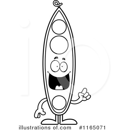 Royalty-Free (RF) Pea Pod Clipart Illustration by Cory Thoman - Stock Sample #1165071