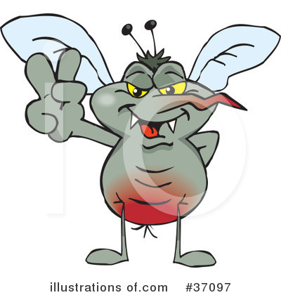 Mosquitos Clipart #37097 by Dennis Holmes Designs