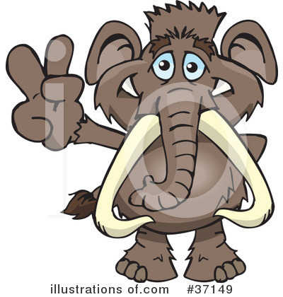 Mammoth Clipart #37149 by Dennis Holmes Designs