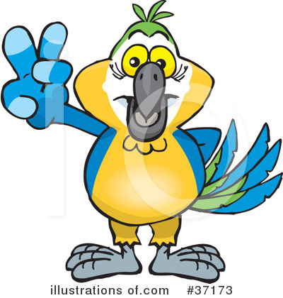 Parrot Clipart #37173 by Dennis Holmes Designs