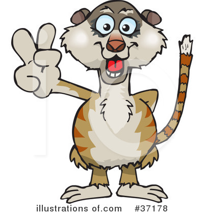 Meerkat Clipart #37178 by Dennis Holmes Designs