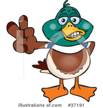 Mallard Clipart #37191 by Dennis Holmes Designs