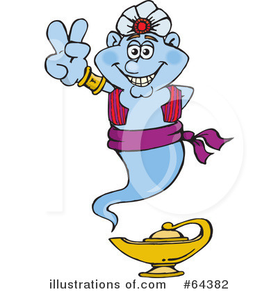 Genie Clipart #64382 by Dennis Holmes Designs