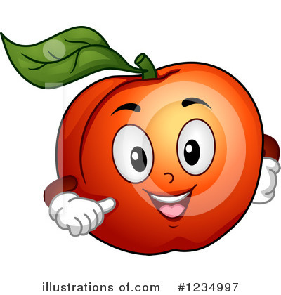 Royalty-Free (RF) Peach Clipart Illustration by BNP Design Studio - Stock Sample #1234997
