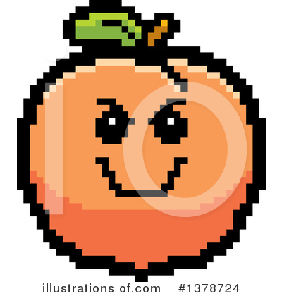 Royalty-Free (RF) Peach Clipart Illustration by Cory Thoman - Stock Sample #1378724