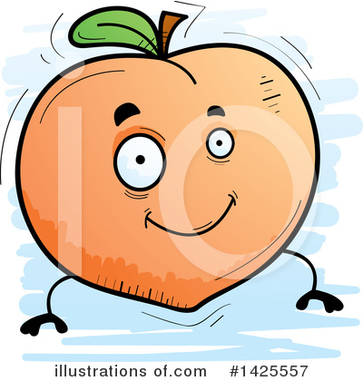 Royalty-Free (RF) Peach Clipart Illustration by Cory Thoman - Stock Sample #1425557