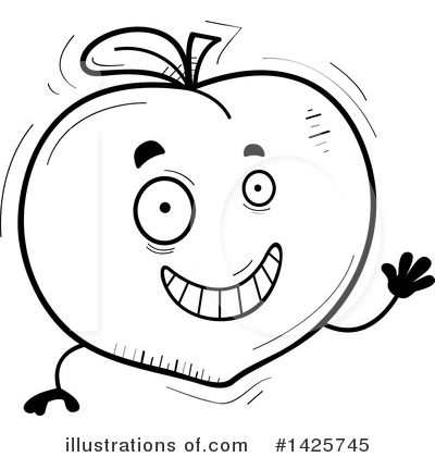 Royalty-Free (RF) Peach Clipart Illustration by Cory Thoman - Stock Sample #1425745