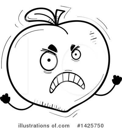 Royalty-Free (RF) Peach Clipart Illustration by Cory Thoman - Stock Sample #1425750