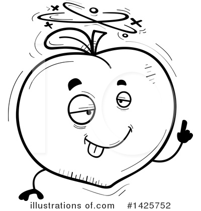 Royalty-Free (RF) Peach Clipart Illustration by Cory Thoman - Stock Sample #1425752