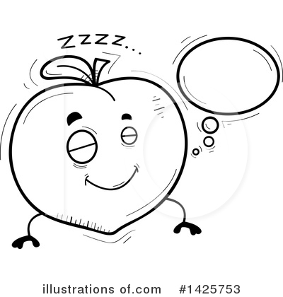 Royalty-Free (RF) Peach Clipart Illustration by Cory Thoman - Stock Sample #1425753