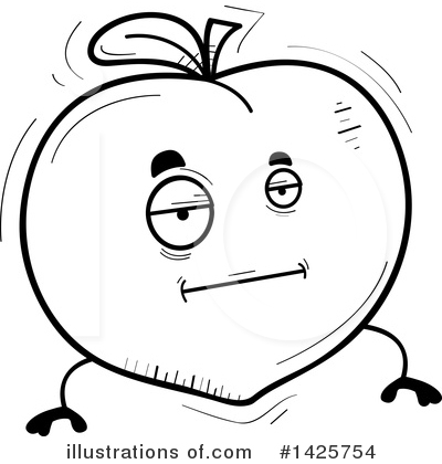Royalty-Free (RF) Peach Clipart Illustration by Cory Thoman - Stock Sample #1425754