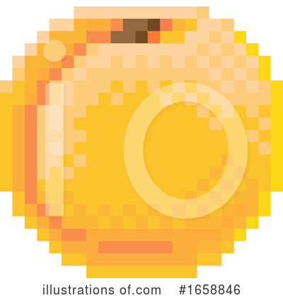Royalty-Free (RF) Peach Clipart Illustration by AtStockIllustration - Stock Sample #1658846