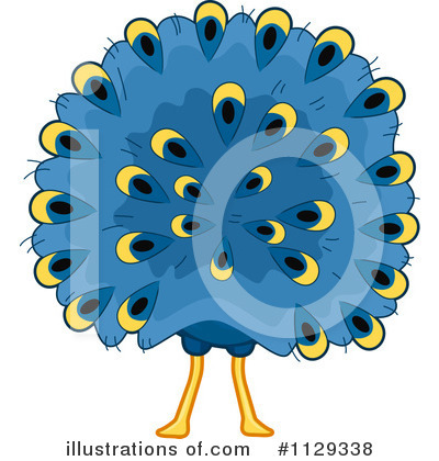 Peacock Clipart #1129338 by BNP Design Studio