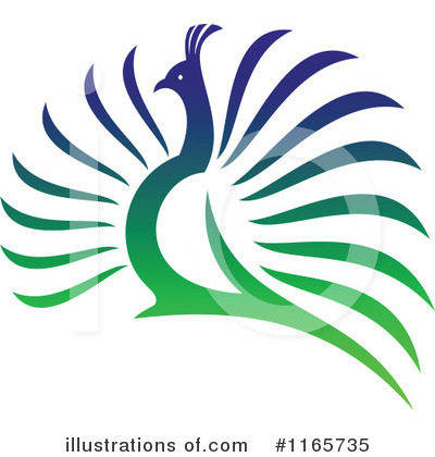 Peacock Clipart #1165735 by Vector Tradition SM
