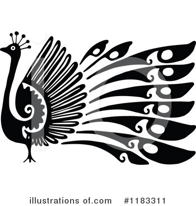 Royalty-Free (RF) Peacock Clipart Illustration by Prawny - Stock Sample #1183311