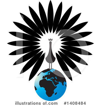 Royalty-Free (RF) Peacock Clipart Illustration by Lal Perera - Stock Sample #1408484
