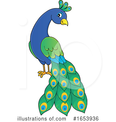 Peacock Clipart #1653936 by visekart