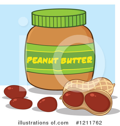 Royalty-Free (RF) Peanut Butter Clipart Illustration by Hit Toon - Stock Sample #1211762