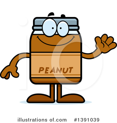 Royalty-Free (RF) Peanut Butter Mascot Clipart Illustration by Cory Thoman - Stock Sample #1391039