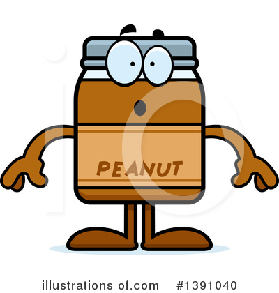 Royalty-Free (RF) Peanut Butter Mascot Clipart Illustration by Cory Thoman - Stock Sample #1391040
