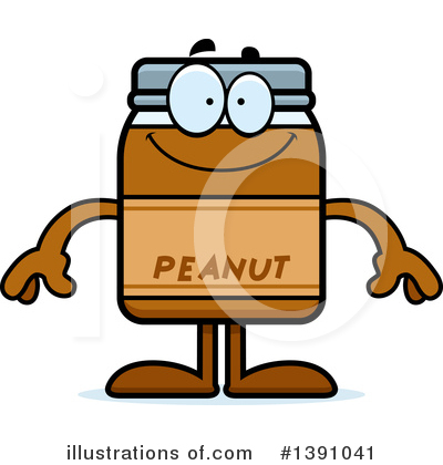 Royalty-Free (RF) Peanut Butter Mascot Clipart Illustration by Cory Thoman - Stock Sample #1391041