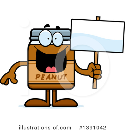 Royalty-Free (RF) Peanut Butter Mascot Clipart Illustration by Cory Thoman - Stock Sample #1391042