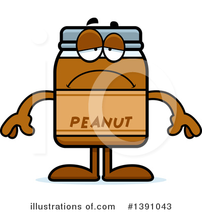 Royalty-Free (RF) Peanut Butter Mascot Clipart Illustration by Cory Thoman - Stock Sample #1391043