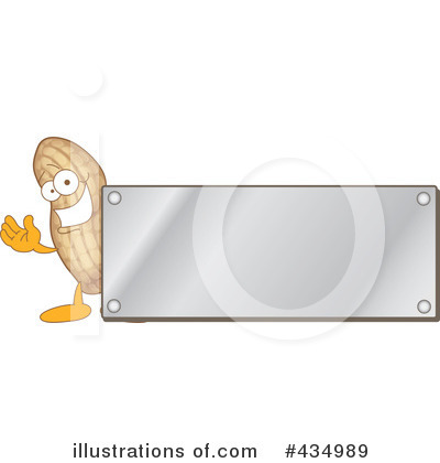 Royalty-Free (RF) Peanut Character Clipart Illustration by Mascot Junction - Stock Sample #434989