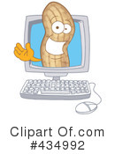 Peanut Character Clipart #434992 by Mascot Junction