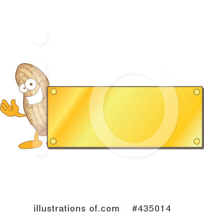 Royalty-Free (RF) Peanut Character Clipart Illustration by Mascot Junction - Stock Sample #435014