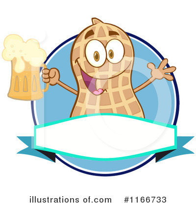 Royalty-Free (RF) Peanut Clipart Illustration by Hit Toon - Stock Sample #1166733