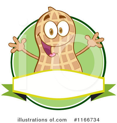 Royalty-Free (RF) Peanut Clipart Illustration by Hit Toon - Stock Sample #1166734