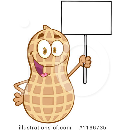 Royalty-Free (RF) Peanut Clipart Illustration by Hit Toon - Stock Sample #1166735