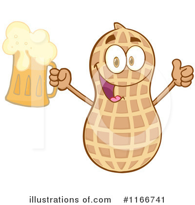 Royalty-Free (RF) Peanut Clipart Illustration by Hit Toon - Stock Sample #1166741