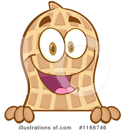 Royalty-Free (RF) Peanut Clipart Illustration by Hit Toon - Stock Sample #1166746