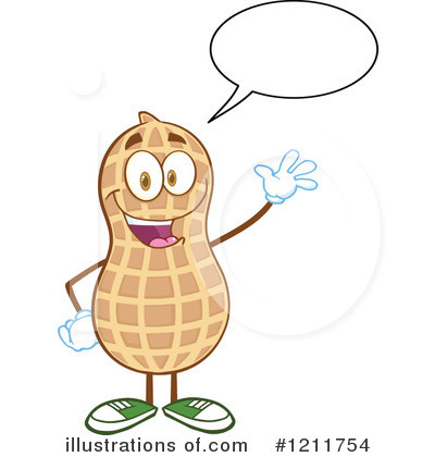 Royalty-Free (RF) Peanut Clipart Illustration by Hit Toon - Stock Sample #1211754