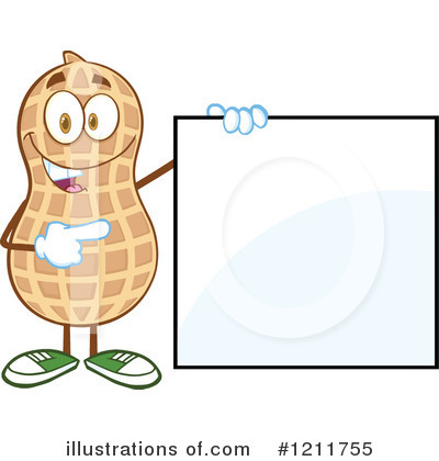 Royalty-Free (RF) Peanut Clipart Illustration by Hit Toon - Stock Sample #1211755