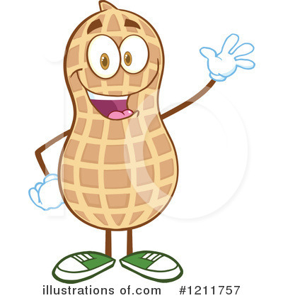 Royalty-Free (RF) Peanut Clipart Illustration by Hit Toon - Stock Sample #1211757
