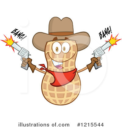 Royalty-Free (RF) Peanut Clipart Illustration by Hit Toon - Stock Sample #1215544