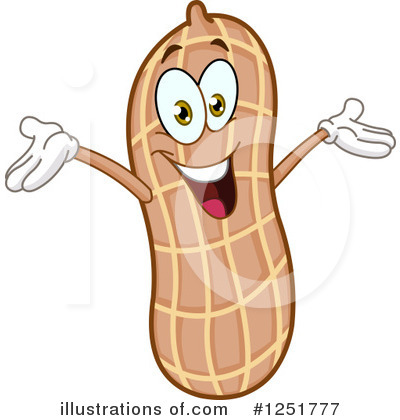 Royalty-Free (RF) Peanut Clipart Illustration by yayayoyo - Stock Sample #1251777