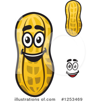 Royalty-Free (RF) Peanut Clipart Illustration by Vector Tradition SM - Stock Sample #1253469