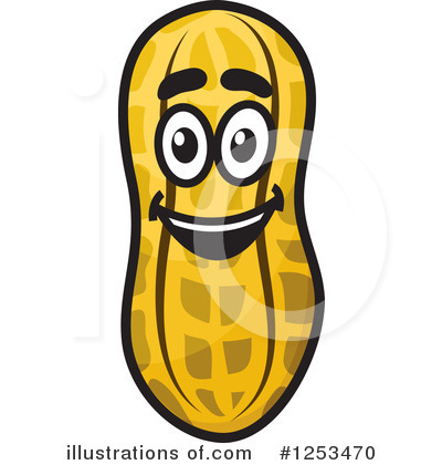 Royalty-Free (RF) Peanut Clipart Illustration by Vector Tradition SM - Stock Sample #1253470