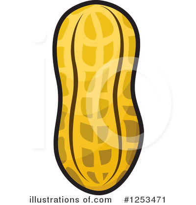 Royalty-Free (RF) Peanut Clipart Illustration by Vector Tradition SM - Stock Sample #1253471