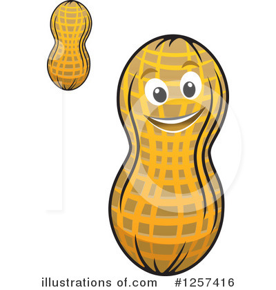 Royalty-Free (RF) Peanut Clipart Illustration by Vector Tradition SM - Stock Sample #1257416