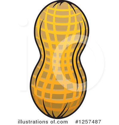 Royalty-Free (RF) Peanut Clipart Illustration by Vector Tradition SM - Stock Sample #1257487