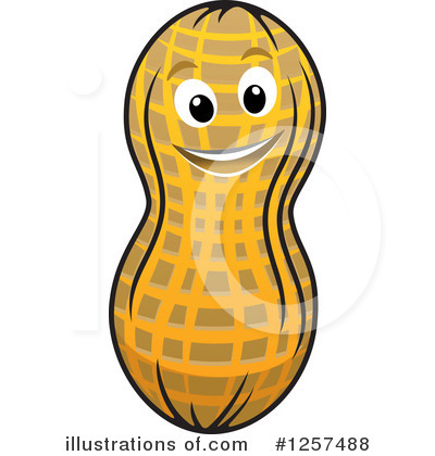 Royalty-Free (RF) Peanut Clipart Illustration by Vector Tradition SM - Stock Sample #1257488